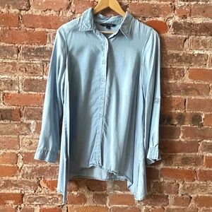 Zac & Rachel Blue Longsleeve Button Down blouse - shirt